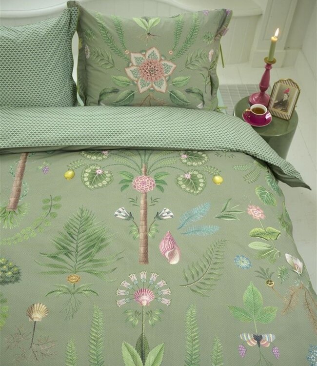 Pip Studio Dekbedovertrek Bamboleo Groen 240 x 200/220