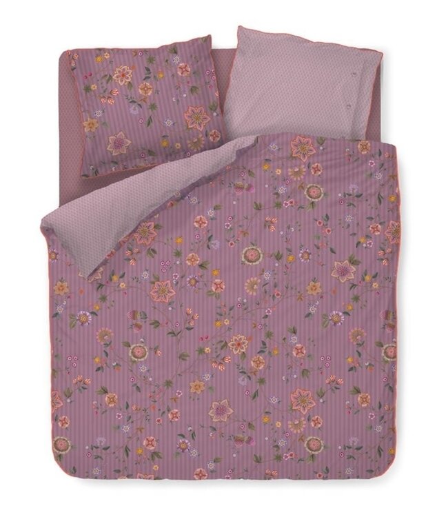 Pip Studio Dekbedovertrek Flores Bailando Paars