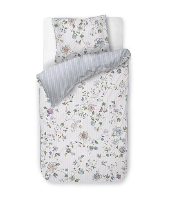 Pip Studio Dekbedovertrek Flores Bailando Off White