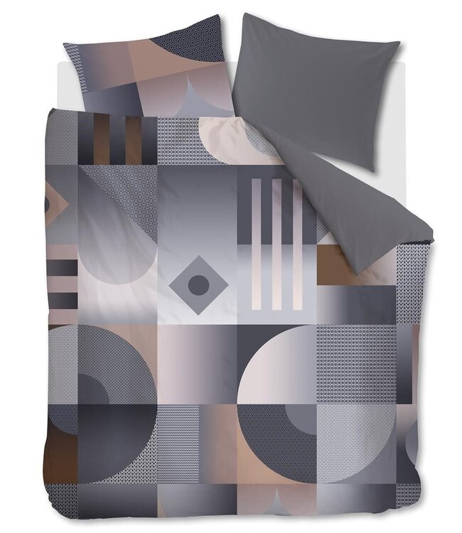 Dutch Design Dekbedovertrek Robbinson Grey 200 x 200/220