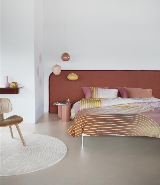 Dutch Design Dekbedovertrek Curves Koraal 240 x 200/220