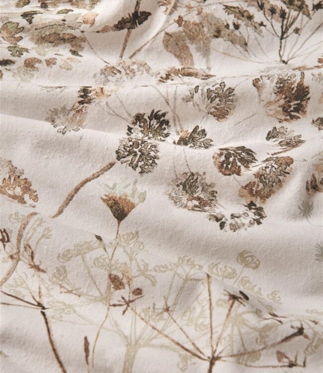 Ariadne at Home Dekbedovertrek Flanel Windy Off-White