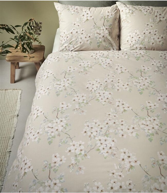 Ariadne at Home Dekbedovertrek Blooming Flowers Zand
