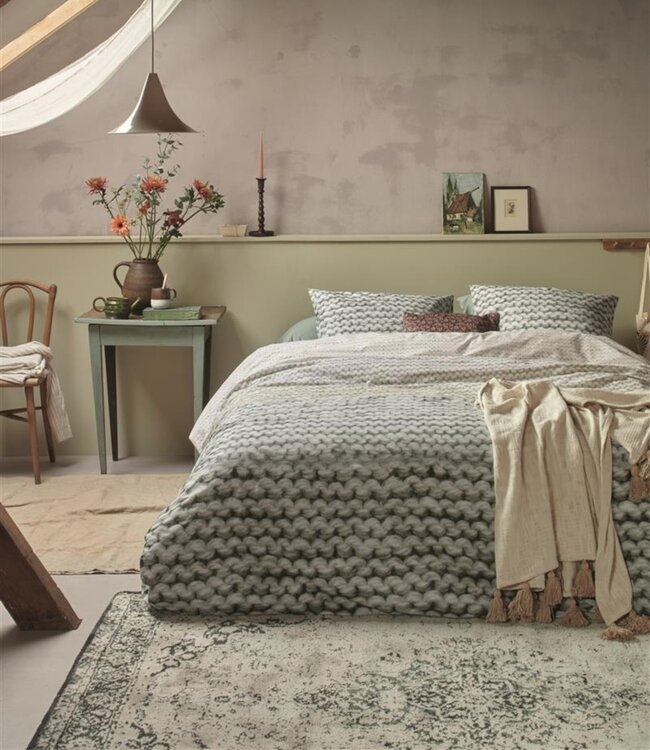 Ariadne at Home Dekbedovertrek Mixed Green 140 x 200/220