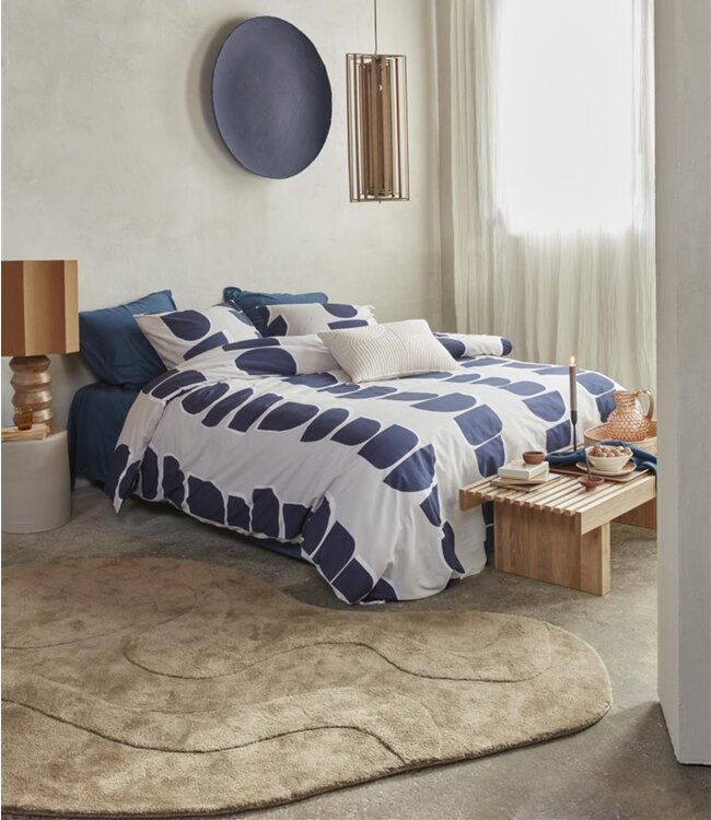 VT WONEN Dekbedovertrek Moons Indigo