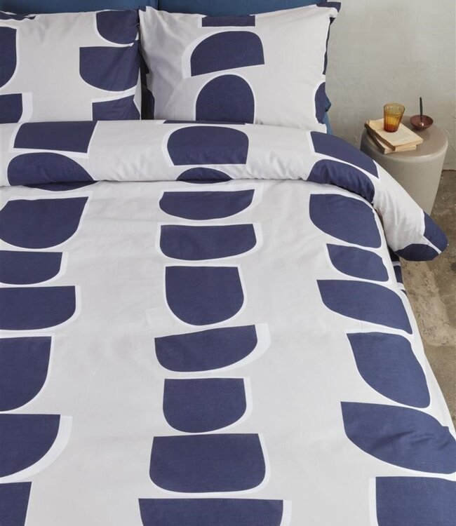 VT WONEN Dekbedovertrek Moons Indigo 200 x 200/220