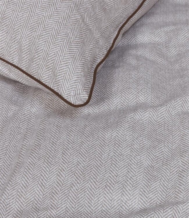 VT WONEN Dekbedovertrek Bolt Sand 200 x 200/220