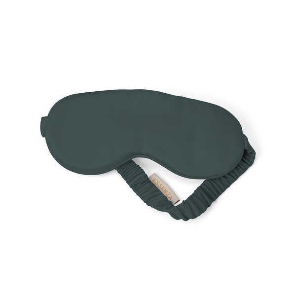 Slaapmasker met koelkussen, slaapmasker, oogmasker, nachtmasker, slaapbril met verstelbare elastische band en zijdeachtig koelpad, helpt bij migraine, hoofdpijn en allergieën (zwart