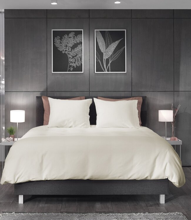 Heckett Lane Dekbedovertrek Cialda Bone White 200 x 200/220