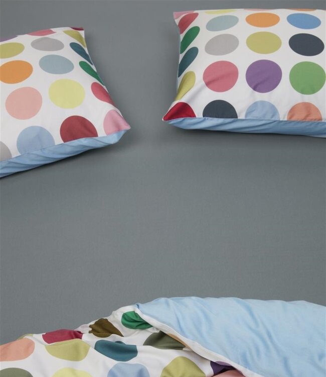 Dutch Design Organic Jersey Hoeslaken Blue Grey