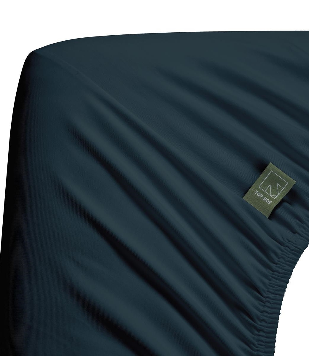 Dutch Design Organic Jersey Hoeslaken Blue