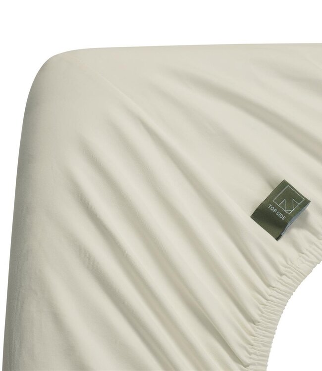 Dutch Design Organic Jersey Hoeslaken Off White