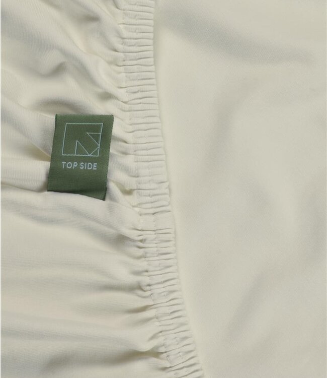 Dutch Design Organic Jersey Hoeslaken Off White