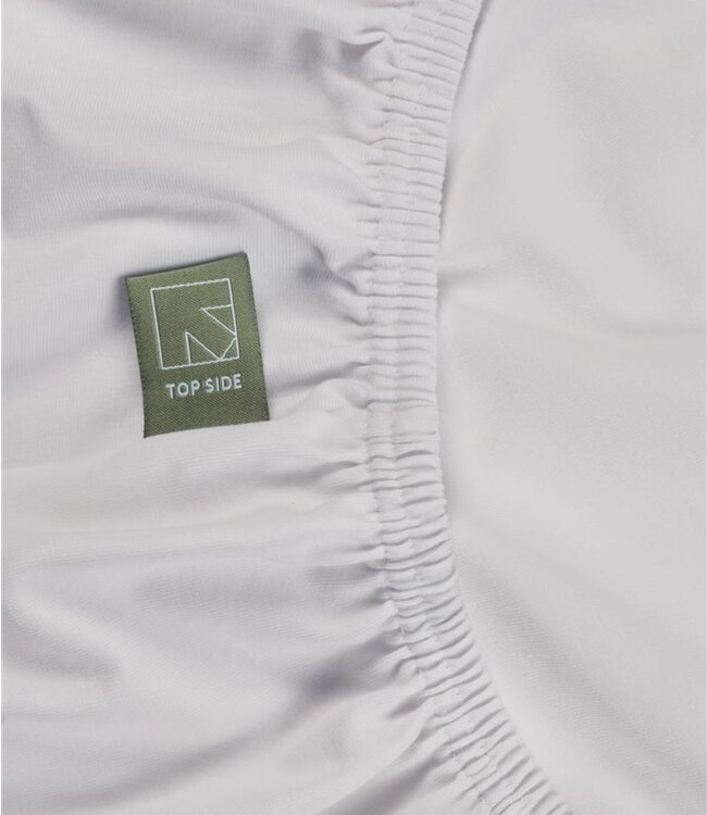 Dutch Design Organic Jersey Hoeslaken White