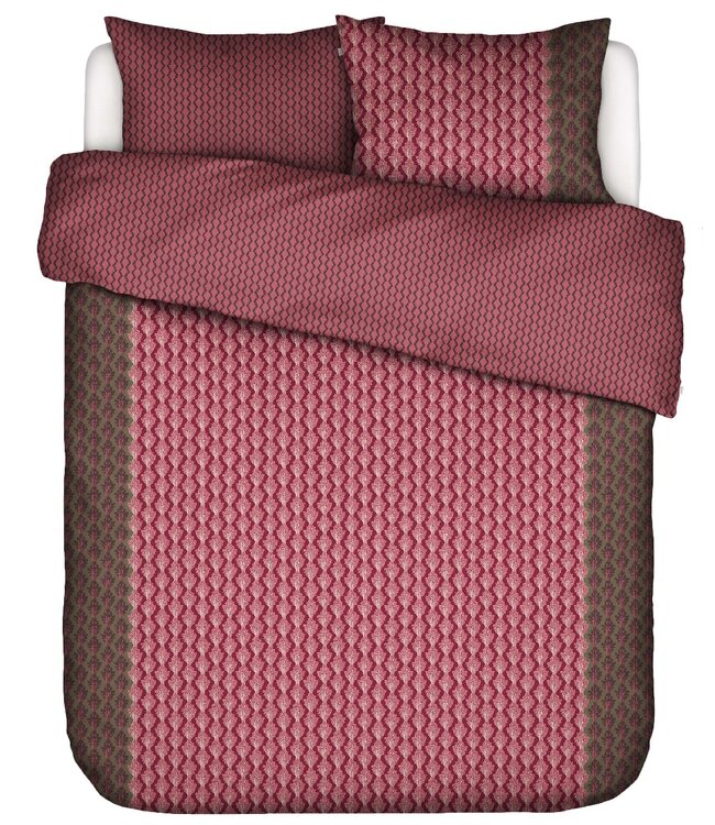 Ritzzz Dekbedovertrek met rits (3 zijdes) Tesse Cherry Red