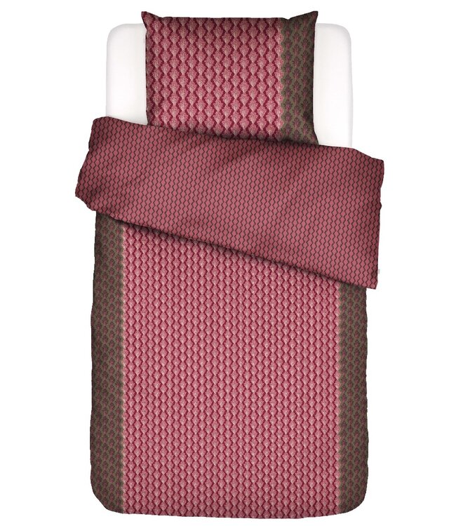 Ritzzz Dekbedovertrek met rits (3 zijdes) Tesse Cherry Red