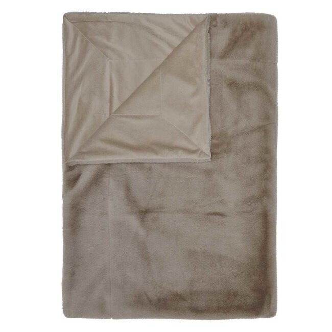 Furry Plaid, taupe