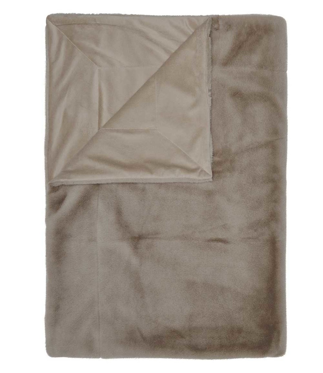 Essenza Plaid Furry Taupe