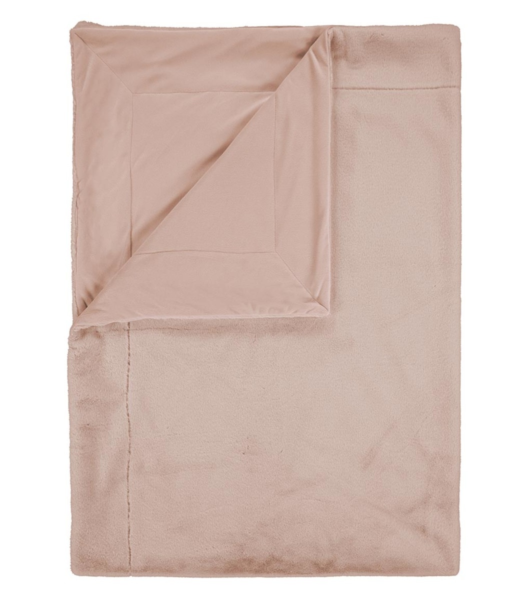 Essenza Plaid Furry Rose