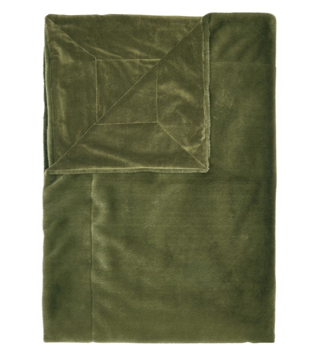 Essenza Plaid Furry Moss