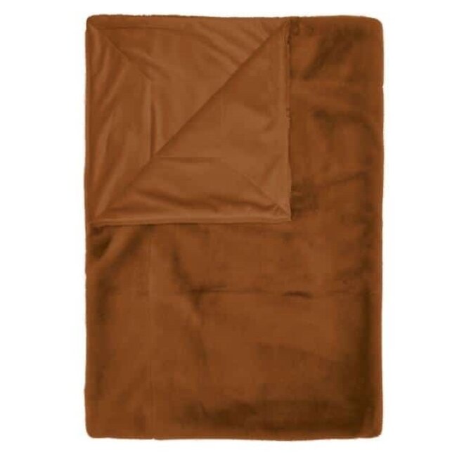 Plaid Furry Leather, bruin