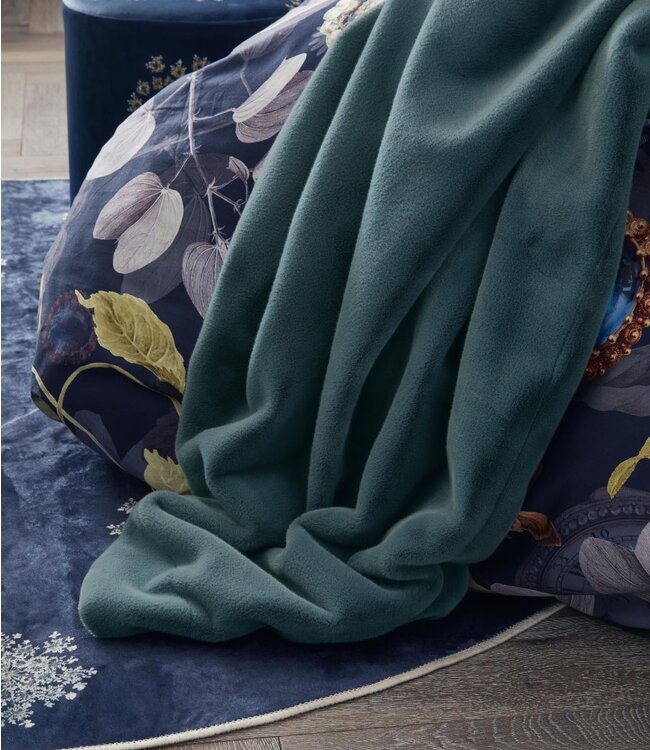 Essenza Plaid Furry Denim Blue