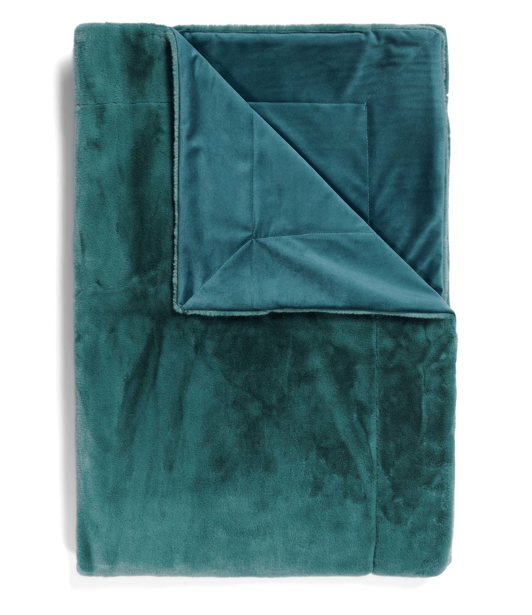 Essenza Plaid Furry Reef Green