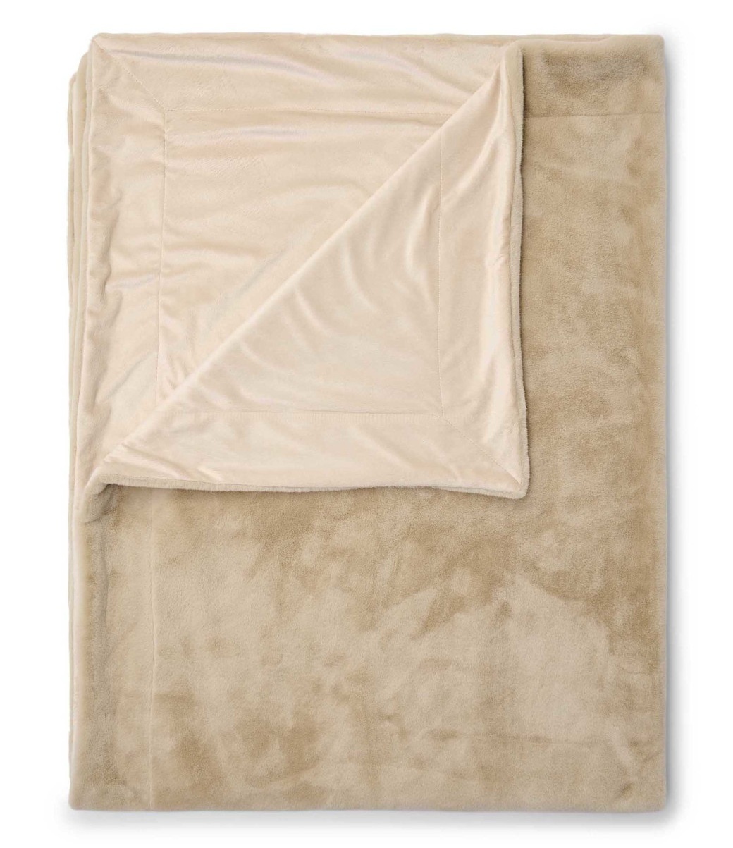 Essenza Plaid Furry Oatmeal
