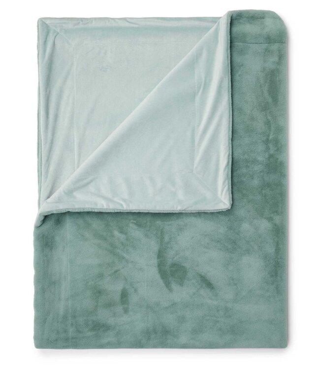 Essenza Plaid Furry Surf Green