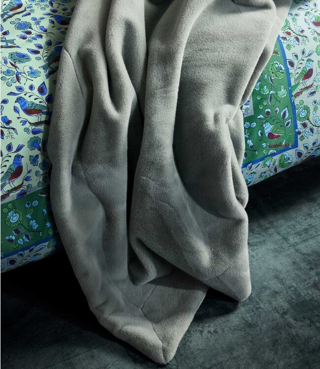 Essenza Plaid Furry Surf Green