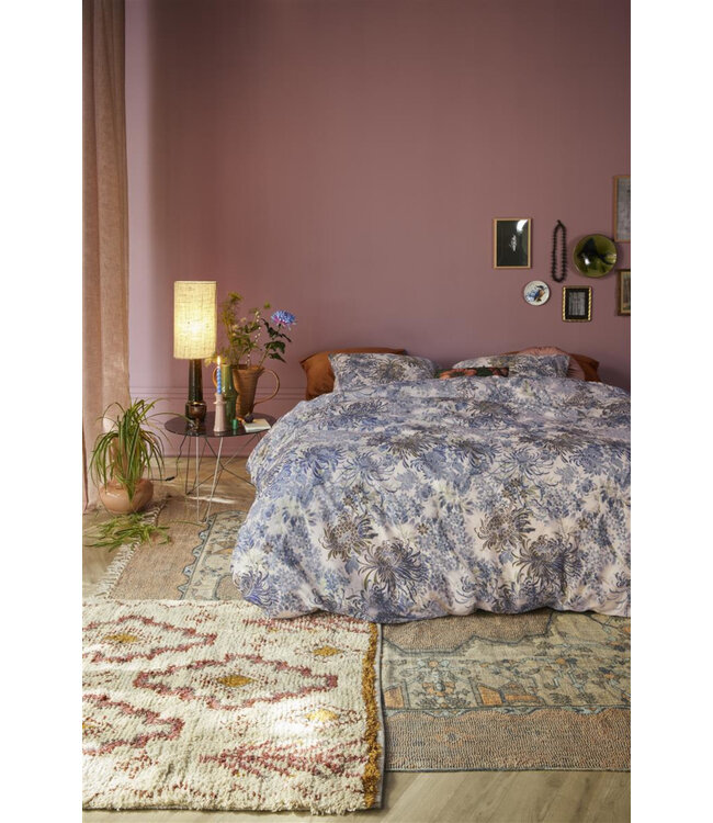 Ritzzly Dekbedovertrek met rits Full of Beauty Bluegreen - Copy