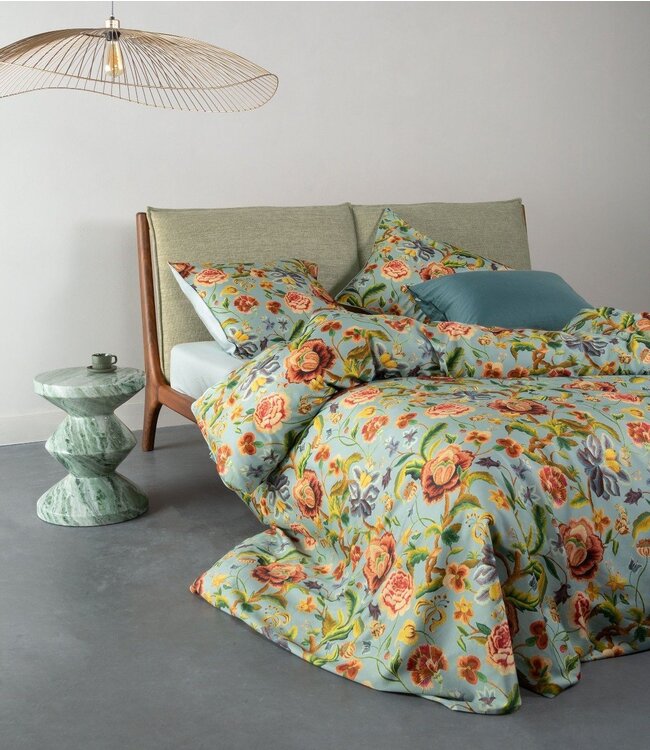Essenza Dekbedovertrek Roselina Surf Green 200 x 200/220