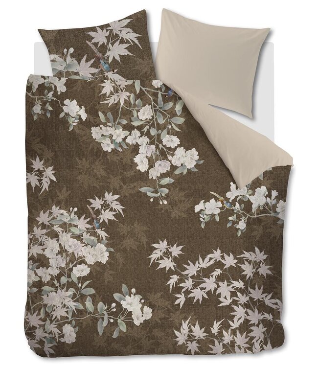 Beddinghouse Dekbedovertrek Thalasa Bruin