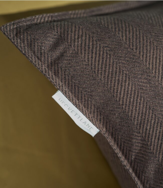 Heckett Lane Dekbedovertrek Flanel Spina Coffee Quartz 140 x 200/220