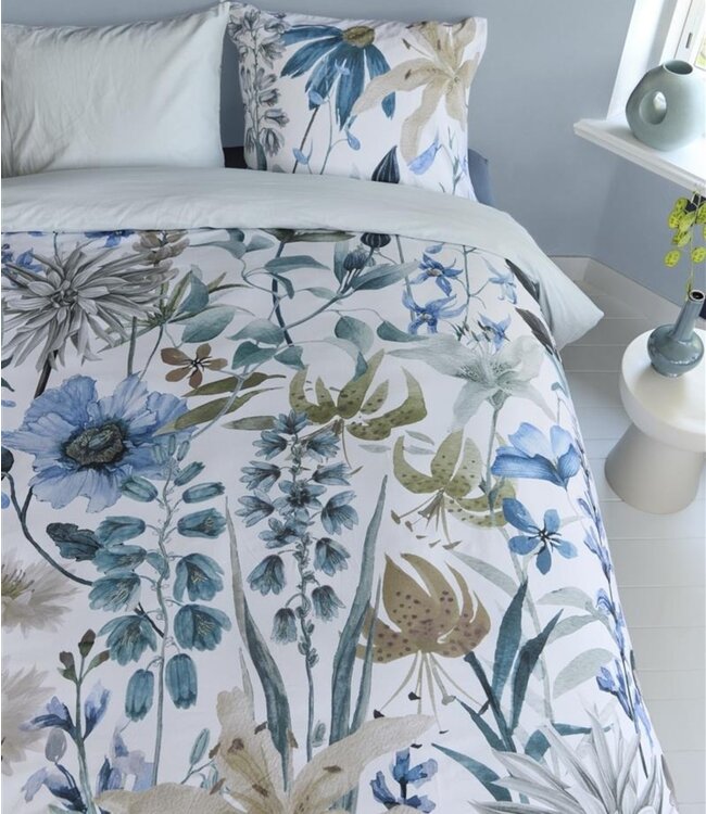 Beddinghouse Dekbedovertrek Sybil Blauw 140 x 200/220