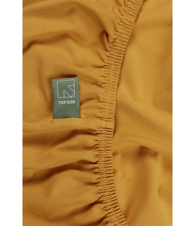 Dutch Design Topper Hoeslaken Organic Jersey Ochre