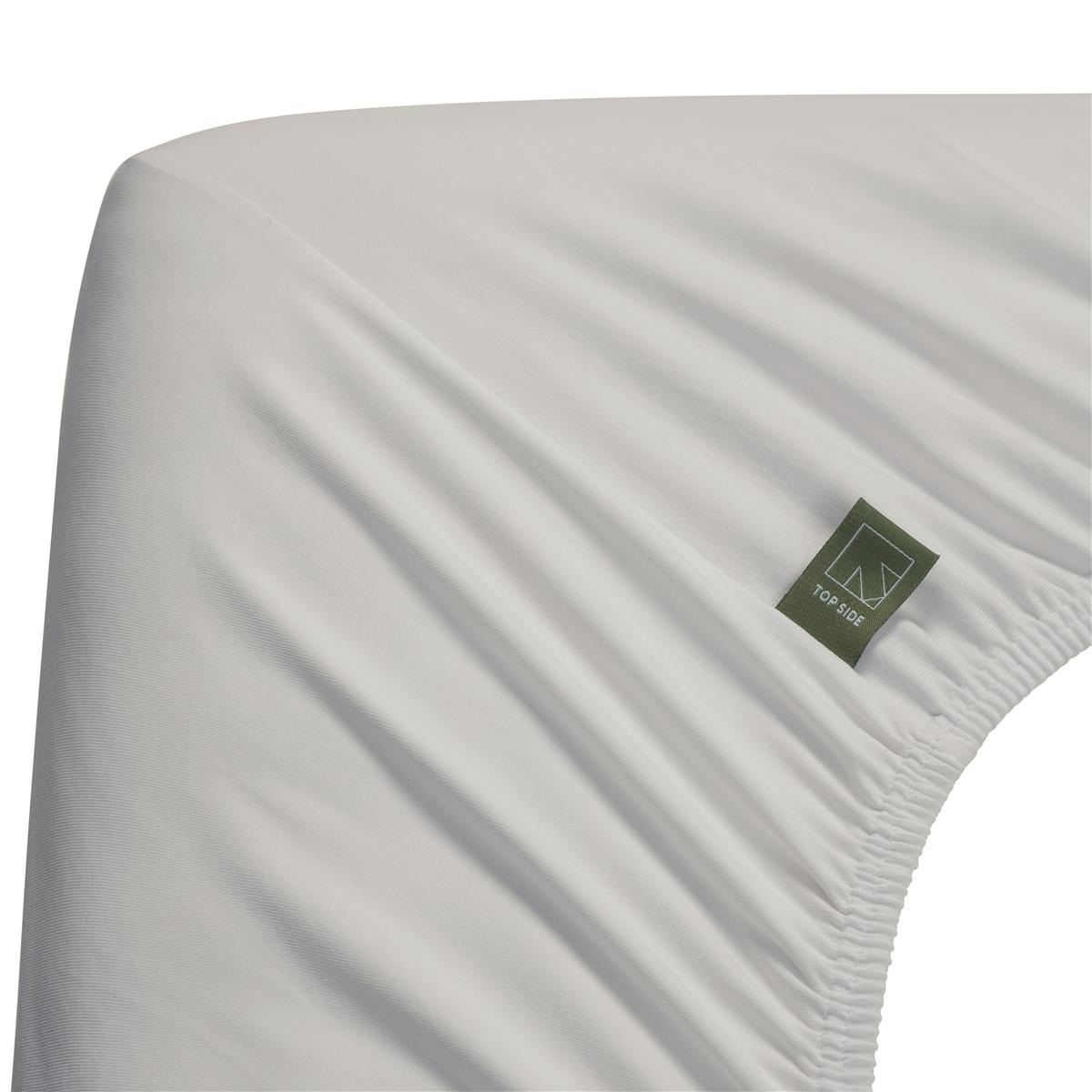 Dutch Design Topper Hoeslaken Organic Jersey White