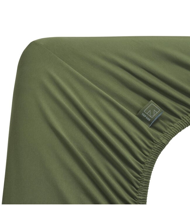 Dutch Design Topper Hoeslaken Organic Jersey Green