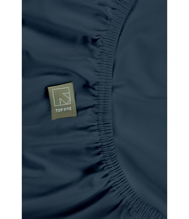 Dutch Design Topper Hoeslaken Organic Jersey Blue