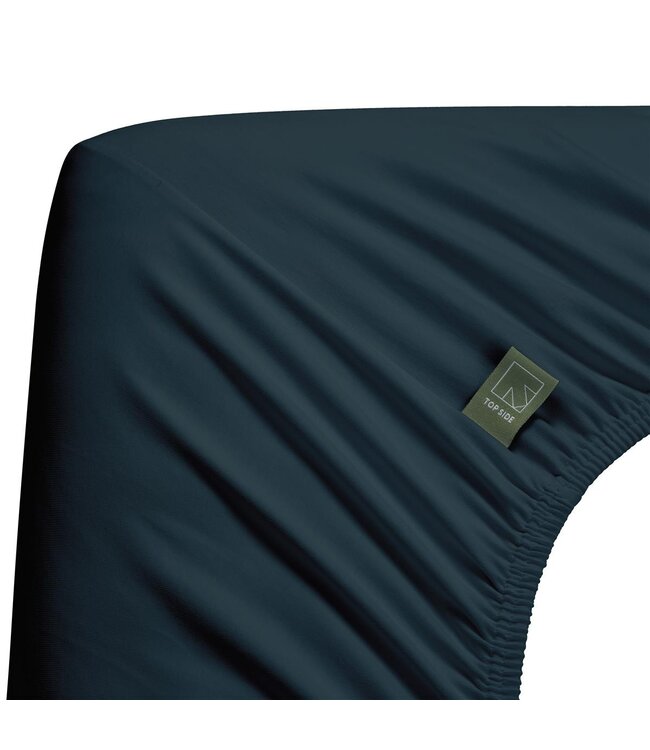 Dutch Design Topper Hoeslaken Organic Jersey Blue