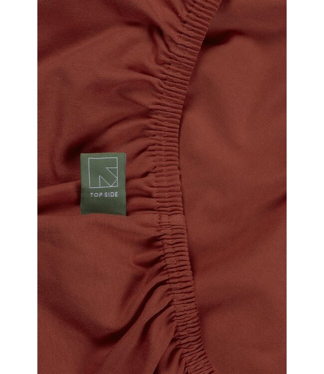 Dutch Design Topper Hoeslaken Organic Jersey Red