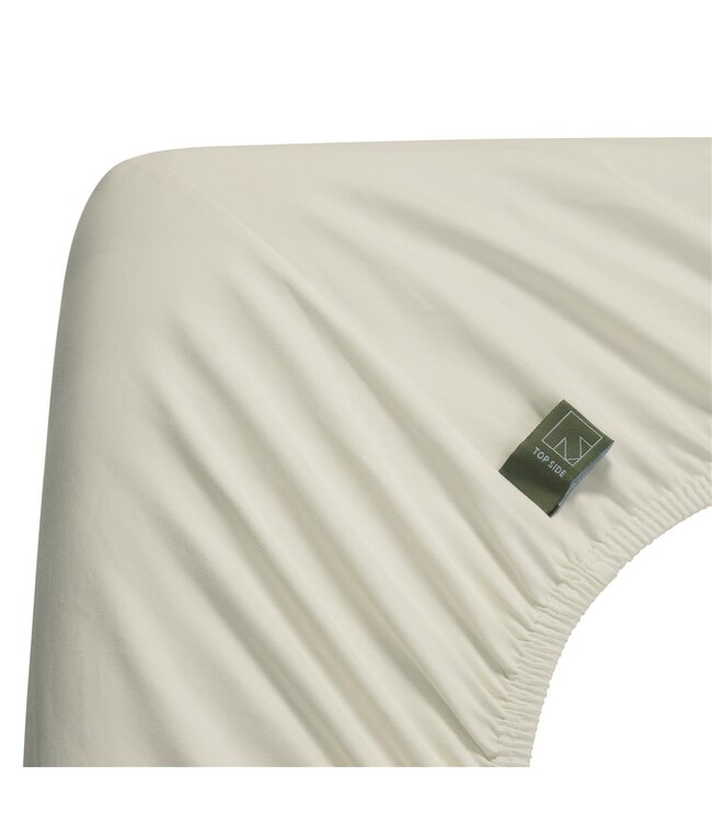Dutch Design Topper Hoeslaken Organic Jersey Off White