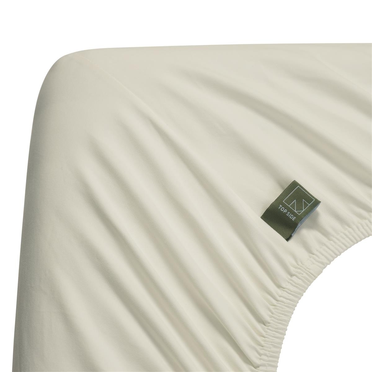 Dutch Design Topper Hoeslaken Organic Jersey Off White