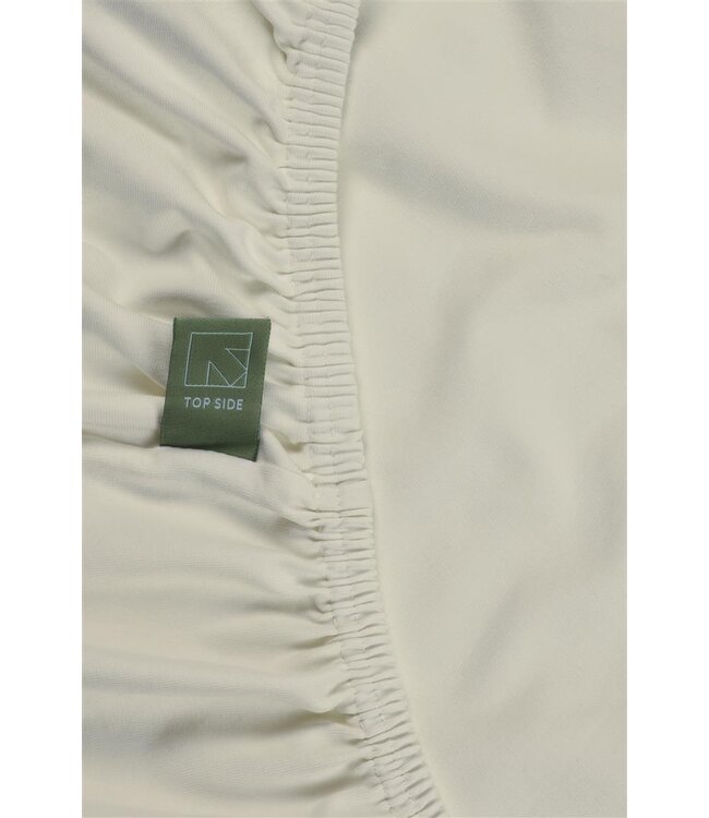Dutch Design Topper Hoeslaken Organic Jersey Off White