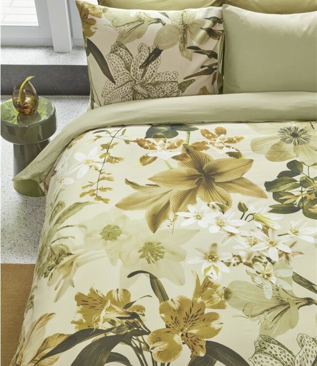 Beddinghouse Dekbedovertrek Kiley Groen