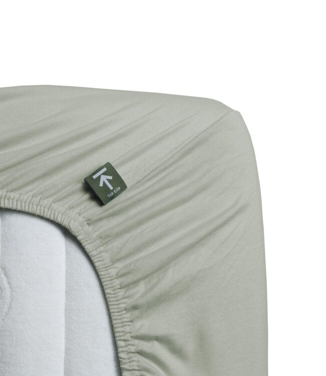 Beddinghouse Topper Hoeslaken Jersey Grijs Groen Beddinghouse Topper Hoeslaken Jersey Grijs Groen