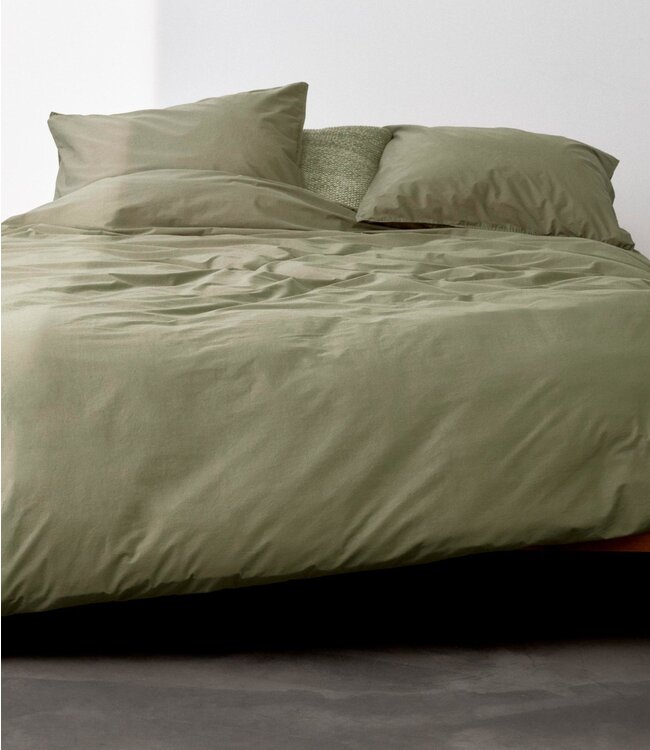 Marc O'Polo Dekbedovertrek Tove Moss Green