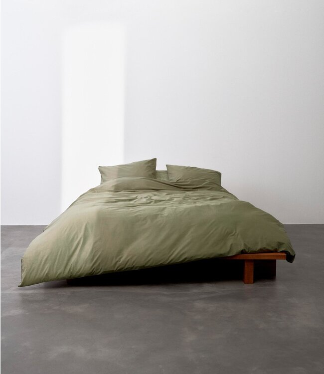 Marc O'Polo Dekbedovertrek Tove Moss Green