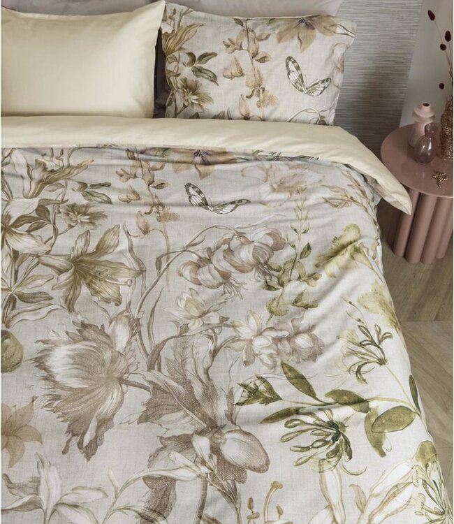 Beddinghouse Dekbedovertrek Bronte Natural 200 x 200/220