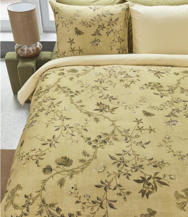 Beddinghouse Dekbedovertrek Charlotte Olijfgroen 240 x 200/220